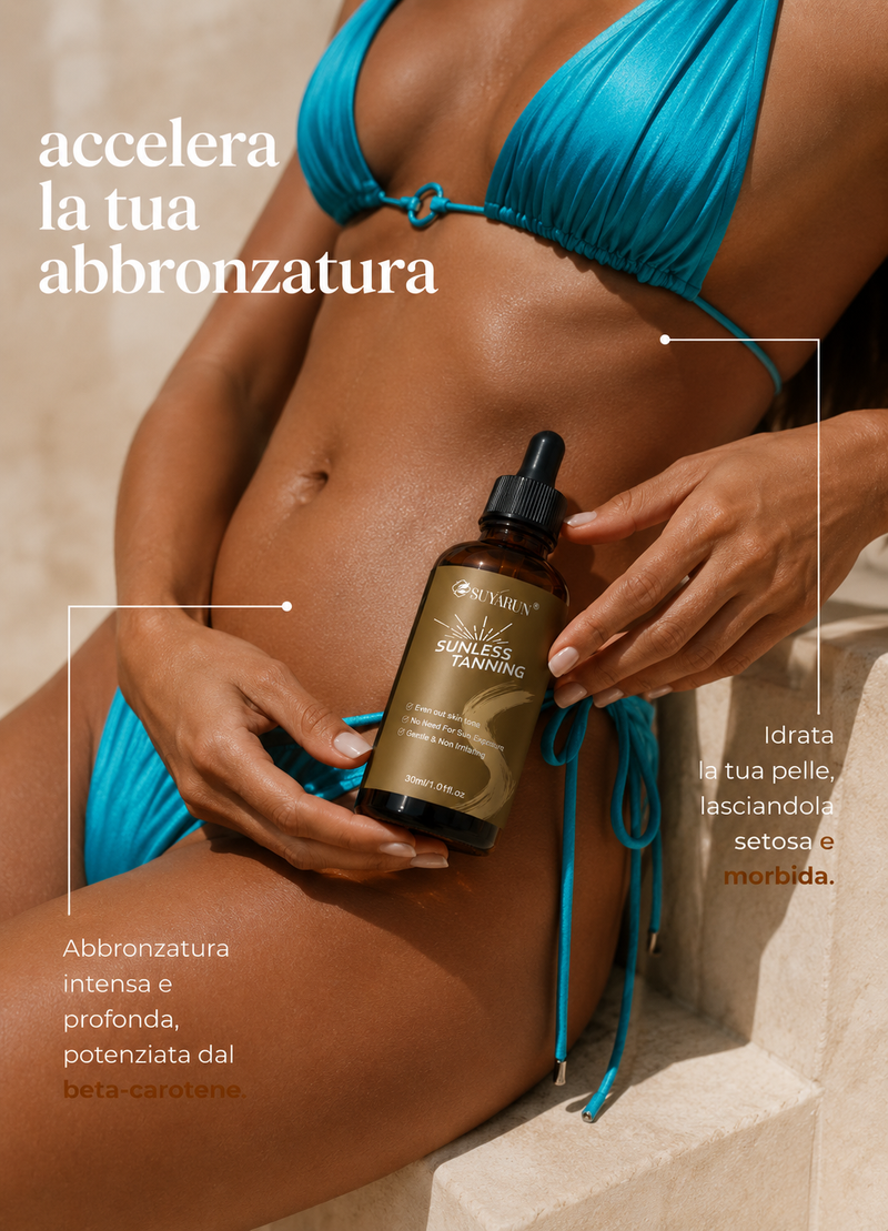 Velua™ Glow Drops — Siero Autoabbronzante Viso & Corpo